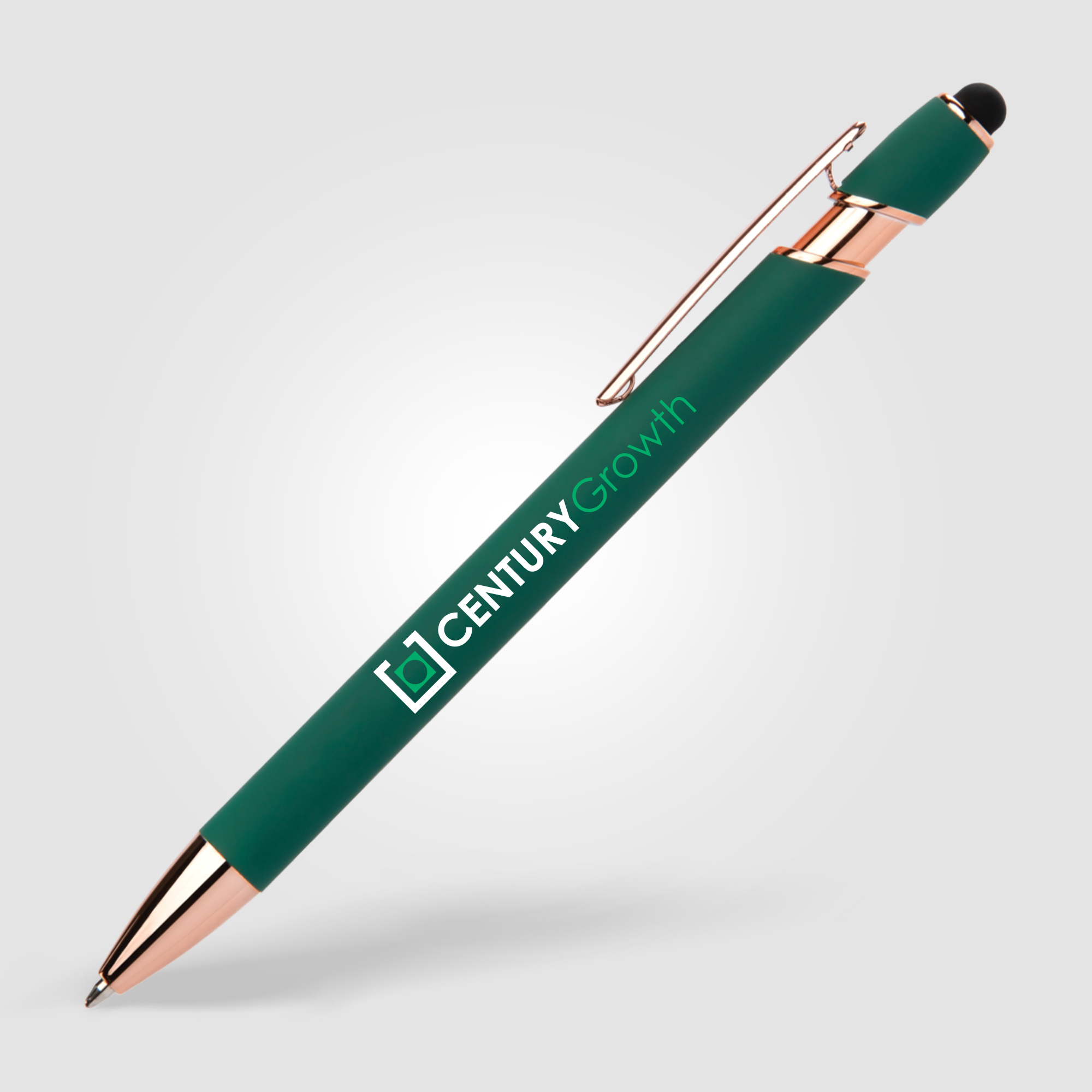 Stylo/stylet personnalisable - Prince Softy Vert/Rose Gold
